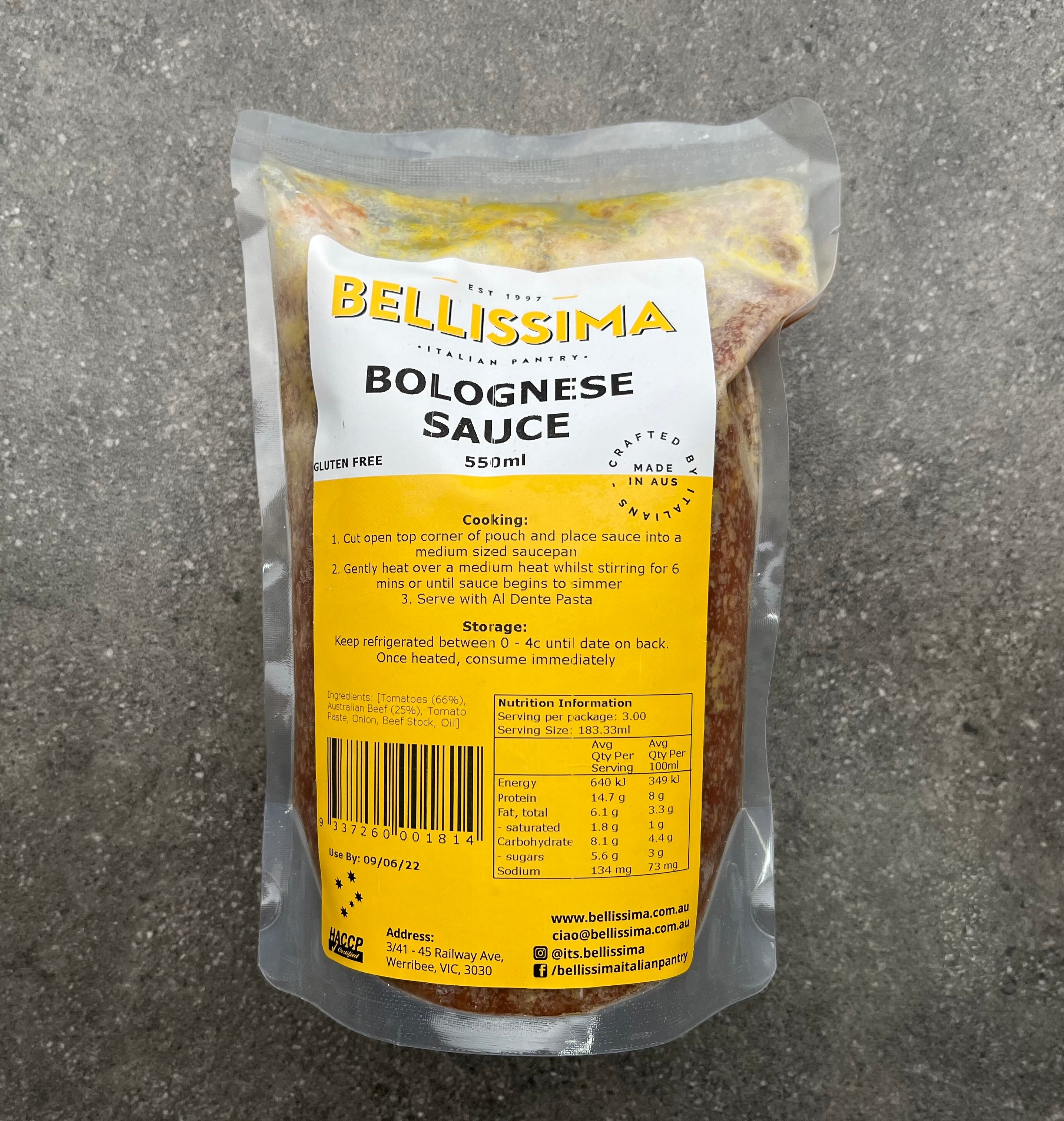 Bellissima Bolognese Sauce