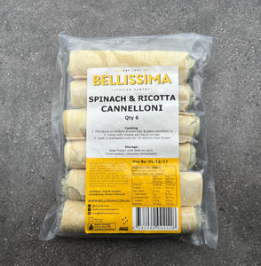 Bellissima Cannelloni Spinach & Ricotta